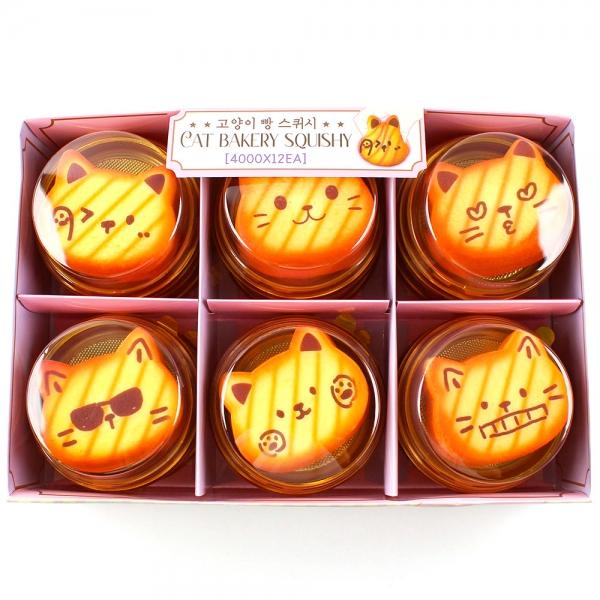232A] 4000 고양이 빵 스퀴시 (12개세트)