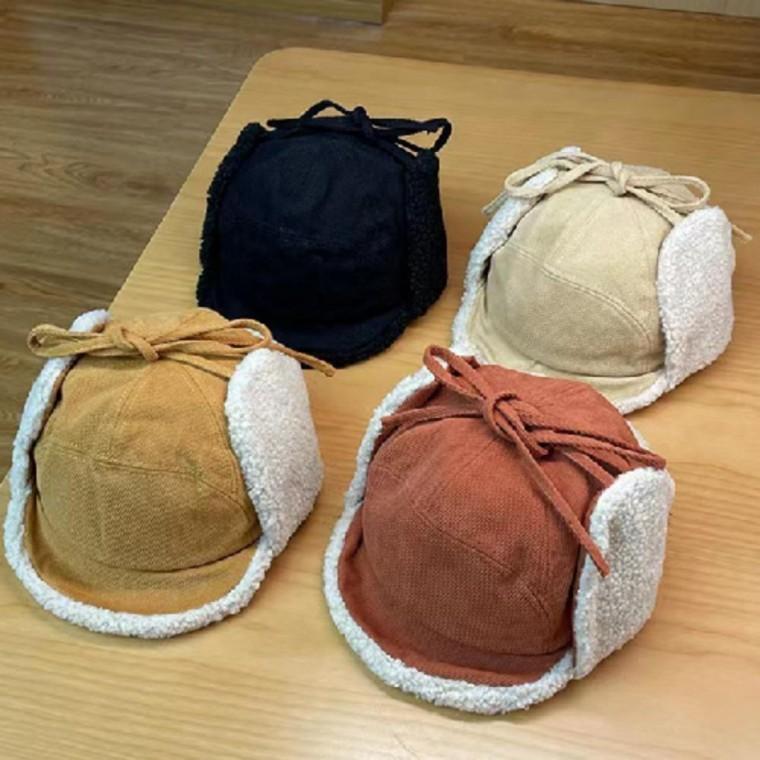 여성 겨울 골덴 모자 겨울 벙거지 양면 군밤 패션 뽀글이