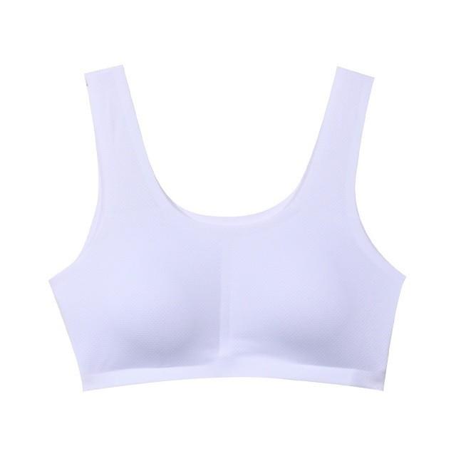 패드 탈부착 데일리 에어로쿨 스포츠브라 - 화이트