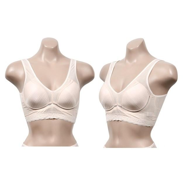 노와이어 몰드 인견 런닌형 브라탑 - 베이지 브라자