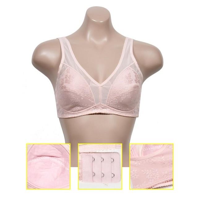 쟈가드 부직포 풀컵 노와이어 브라 인디핑크 여성속옷