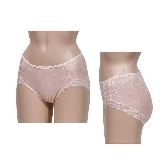 레이스라인 자가드 맥시 삼각팬티 인디핑크 여성속옷