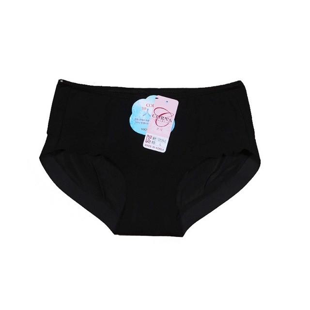 무봉제 인견 누디팬티 - 블랙 노라인 여성 삼각팬티