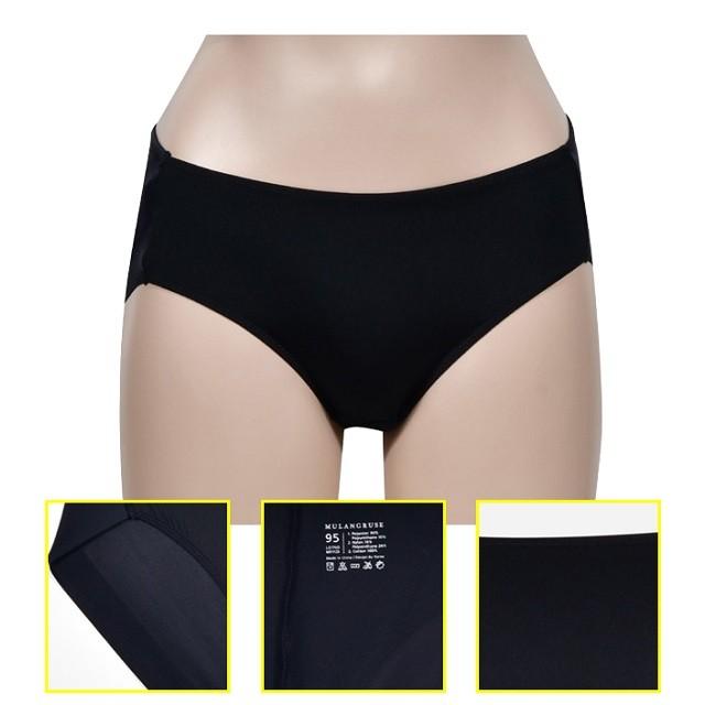 소프트모노사 데일리 햄라인 여성 삼각팬티 블랙3매입