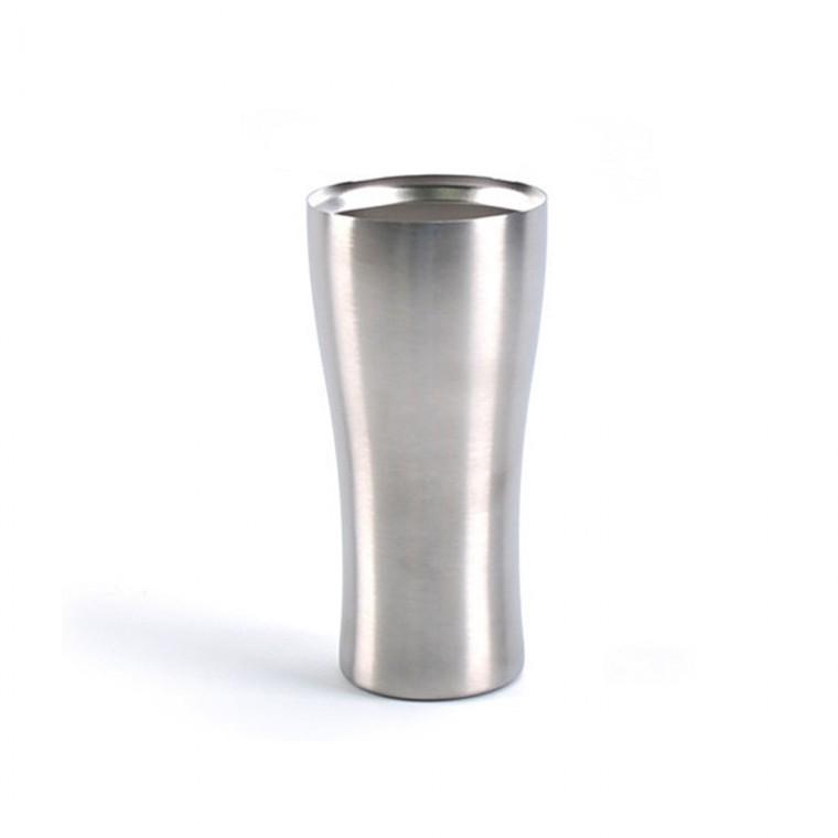 보온보냉 이중 스텐 진공 라인컵 실버 420ml