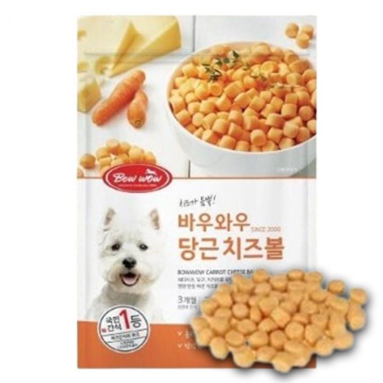한입 강아지 간식 당근 치즈볼 200g 1P 노즈워크 트릿
