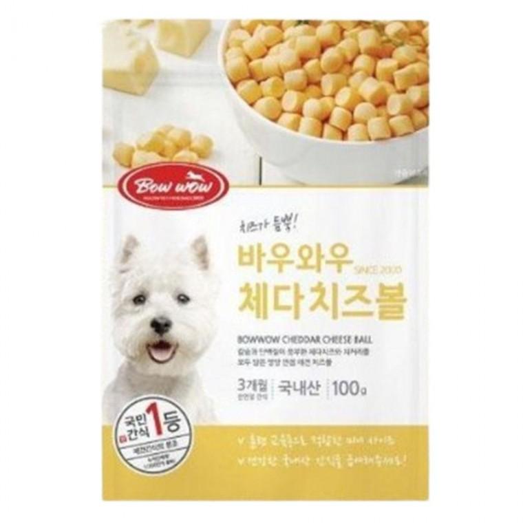 한입 강아지 간식 체다 치즈볼 200g 1P 노즈워크 영양