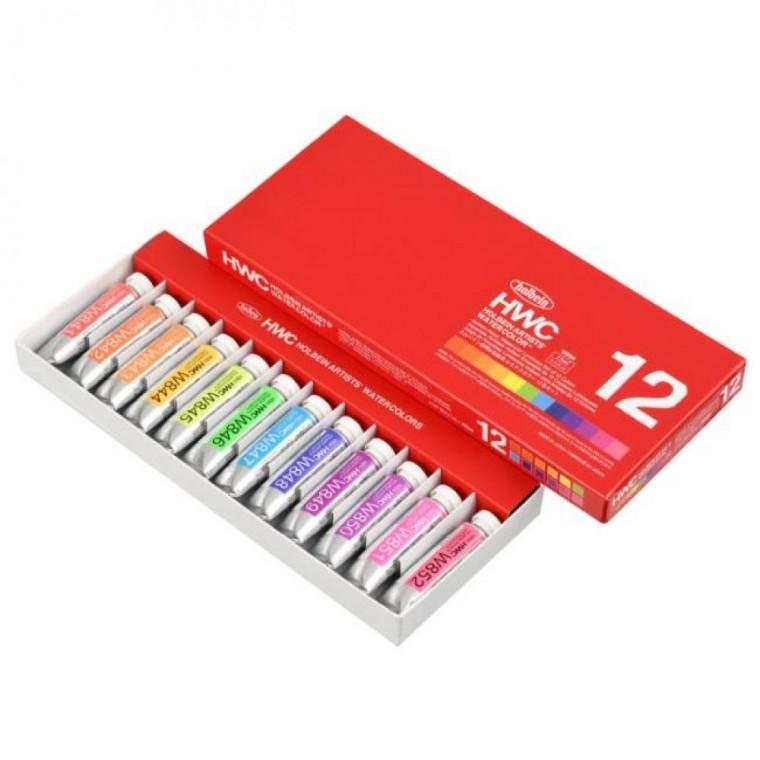 홀베인 수채화물감세트 HWC W894 루미넌스 15ml 12색