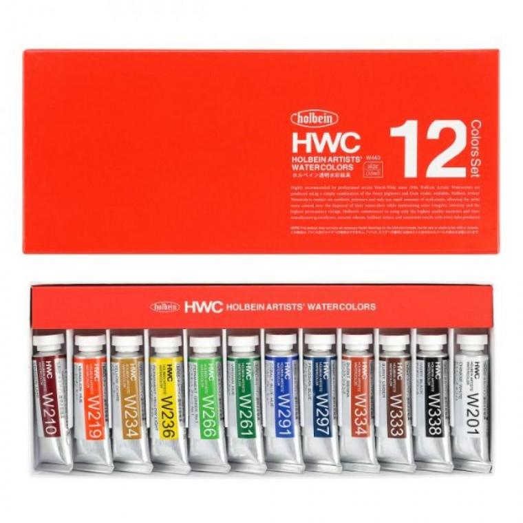 홀베인 수채화물감세트 HWC 15ml 12색