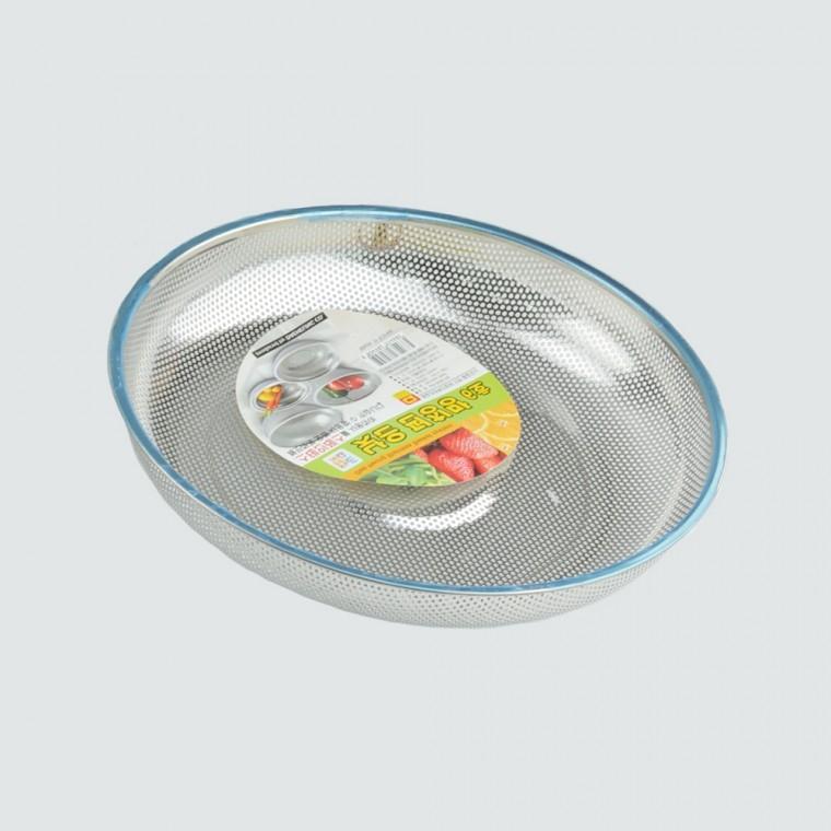 스텐 낮은 펀칭 야채 바구니 6호