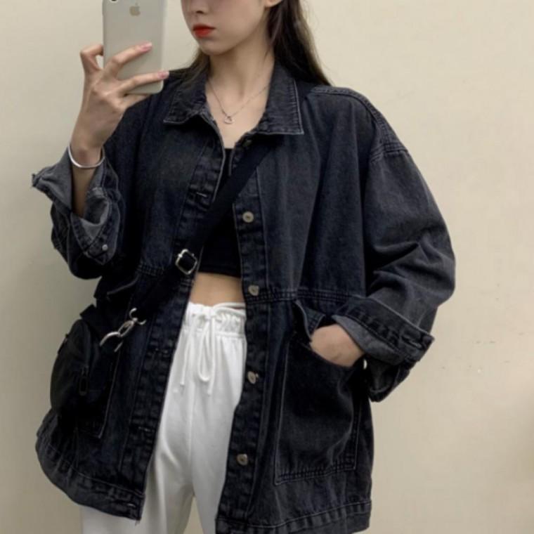 오버핏 시크 빈티지 데님쟈켓