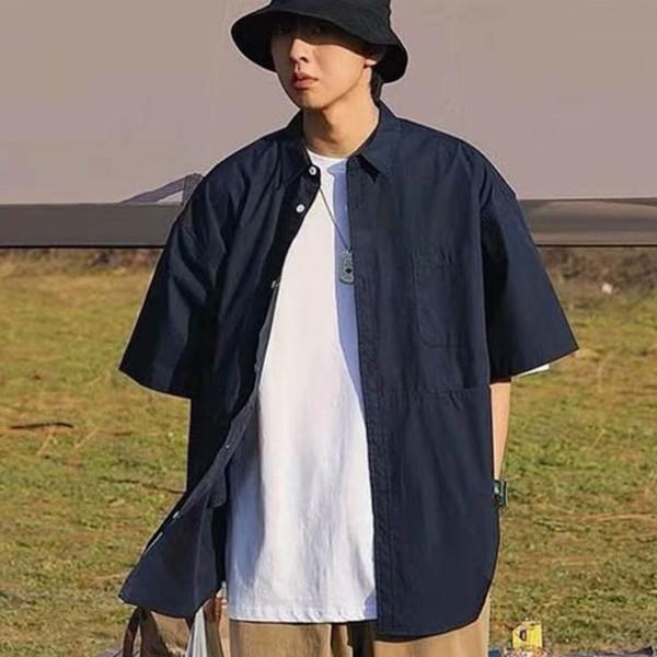 남여공용 오버핏 남방셔츠 반팔셔츠 반티