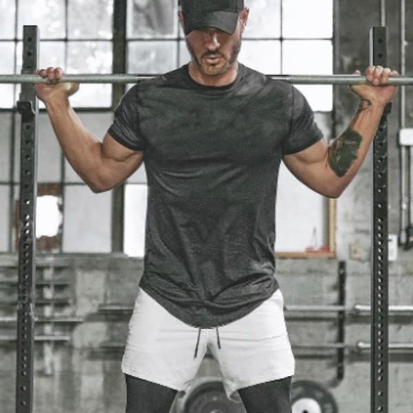 트레이닝 반팔셔츠 트레이닝셔츠 운동복상의 머슬핏