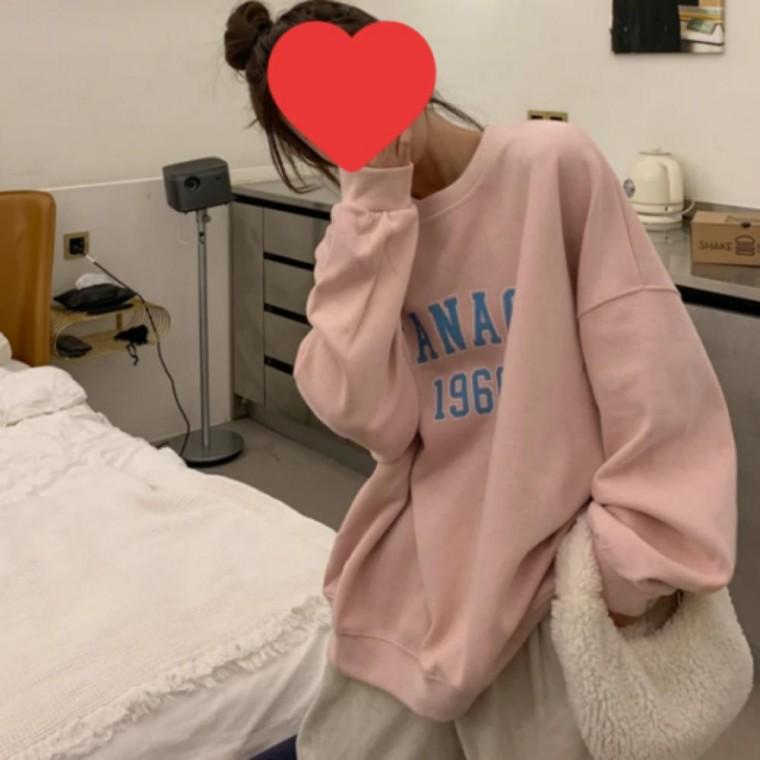 맨투맨 데일리 긴팔 레터링 무드 오버핏 아이템티