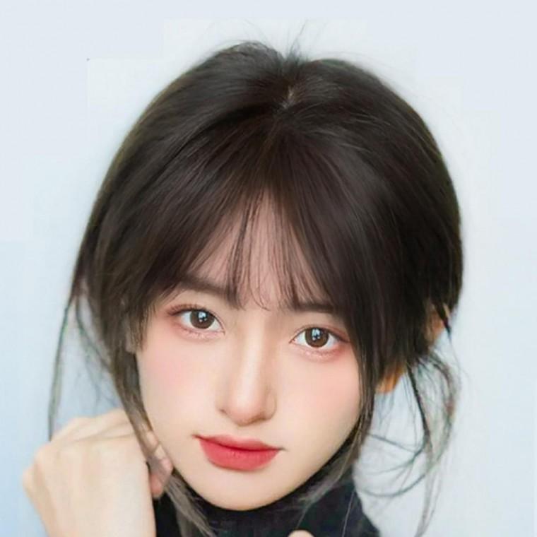 앞머리 네추럴 부분가발 도밍코 여성 인조모