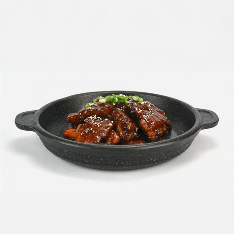 닭갈비 갈비찜 주물럭용 원형 양수 볶음요리팬