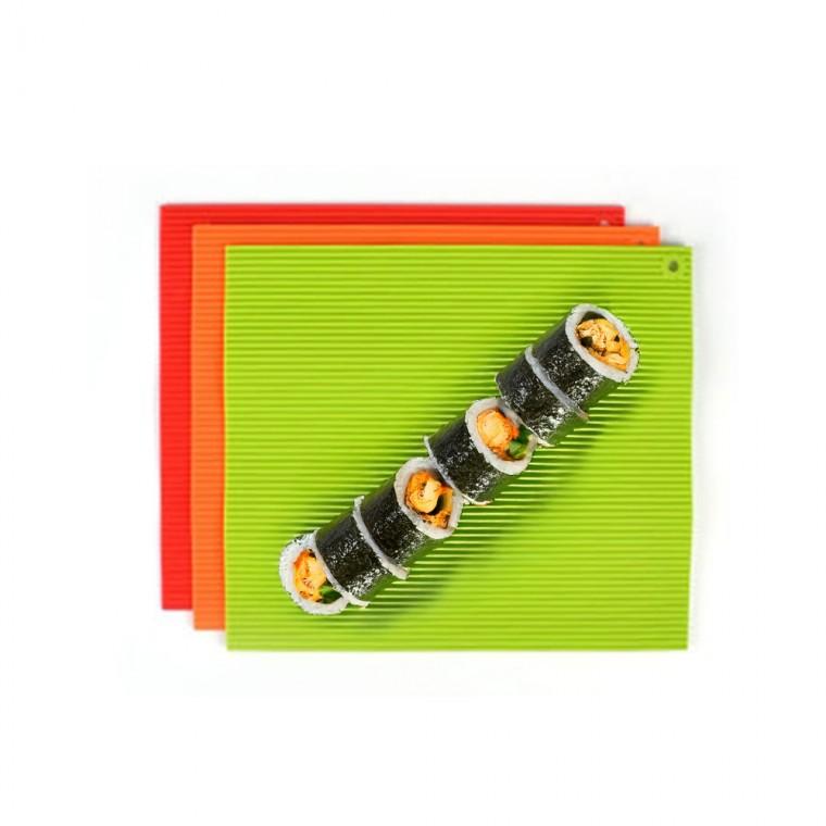 실리콘소재 김밥말이 열탕 및 전자레인지 소독가능 색상랜덤