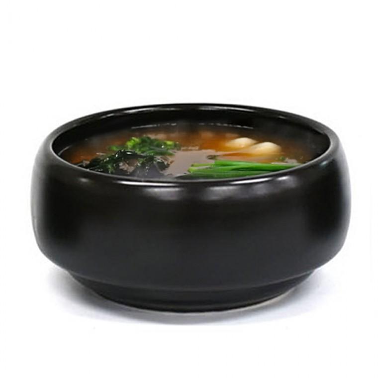 곰탕 국밥 계란찜 뚝배기 세라믹 오목한 깊이 탕기 5호