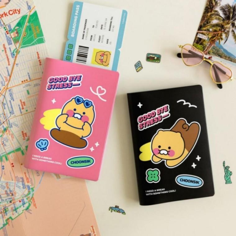 춘식이 2P 커버 홀더 Passport 여권 포켓 해외여행 여권보관 여권지갑 Case 케이스 여행