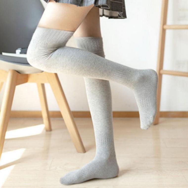 긴목 무지 양말 도톰한 데일리삭스 여자 롱삭스 장목