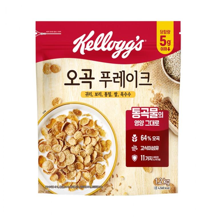 농심켈로그 오곡푸레이크1200g 곡물 대용량 농심 씨리얼 시리얼