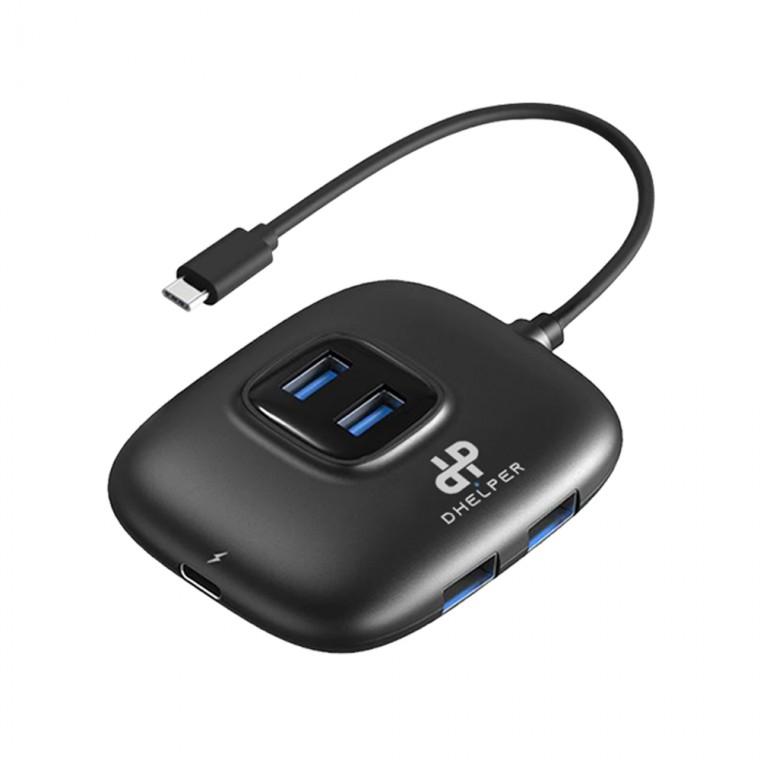USB 3.0 C TYPE 허브 4포트 멀티 컴퓨터 데스크탑 PC 노트북 PD충전