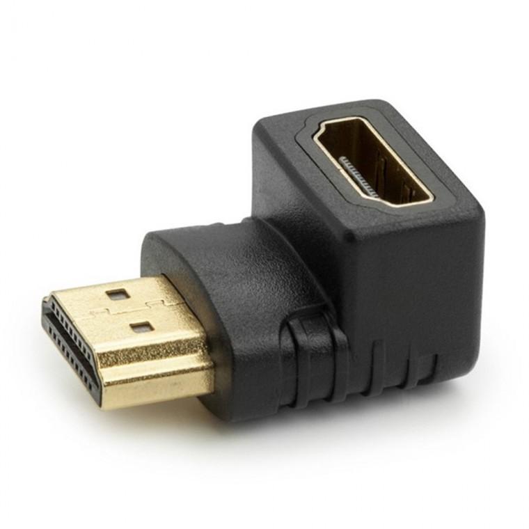 UC-GE25 HDMI 연장젠더 암암 90도하향 꺾임변환 케이블