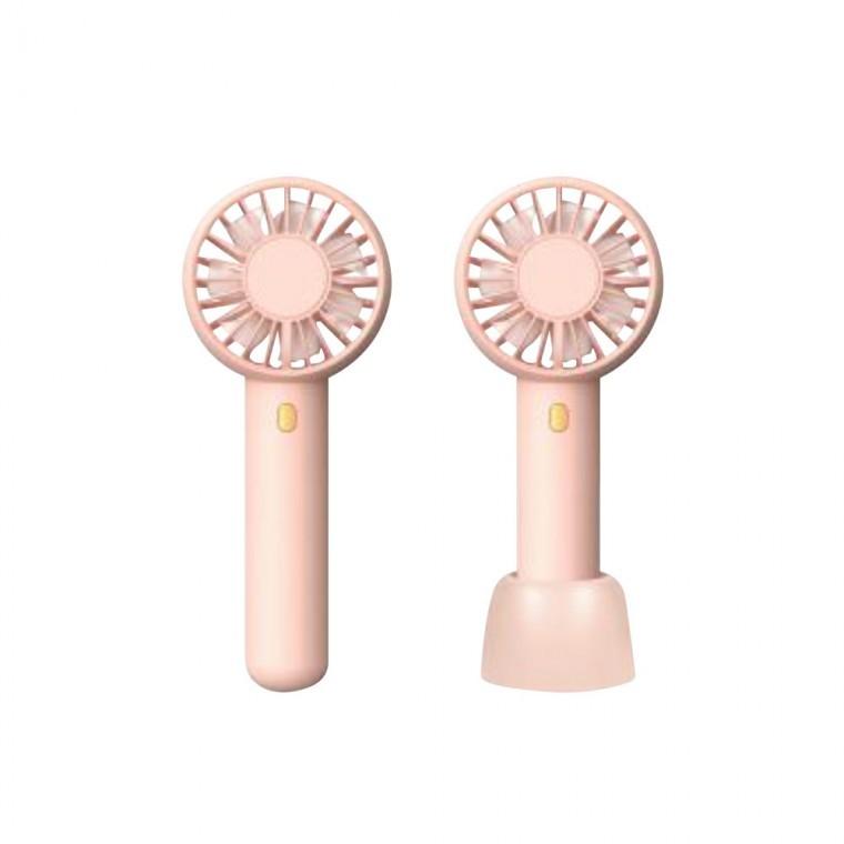 핑크 미니 핸디선풍기 듀얼팬 컴팩트 휴대용