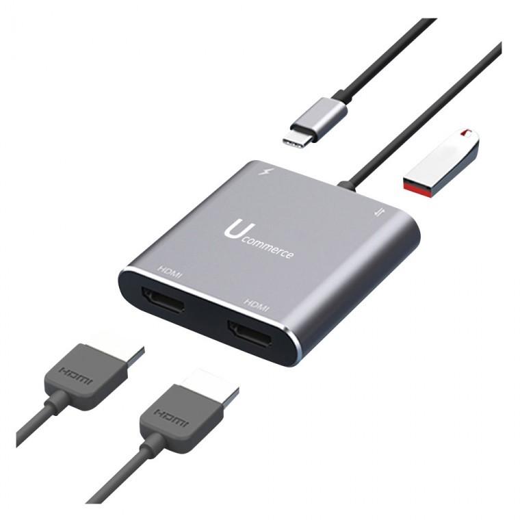 USB 4K C타입 HDMI 컨버터 PD 5Gbps 미러링 확장모드 듀얼모니터 영상 충전 데이터전송
