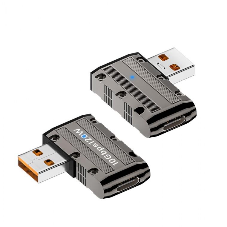 USB 3.1 3.0 C타입 좌꺽임 젠더 F to M 10Gbps 120W