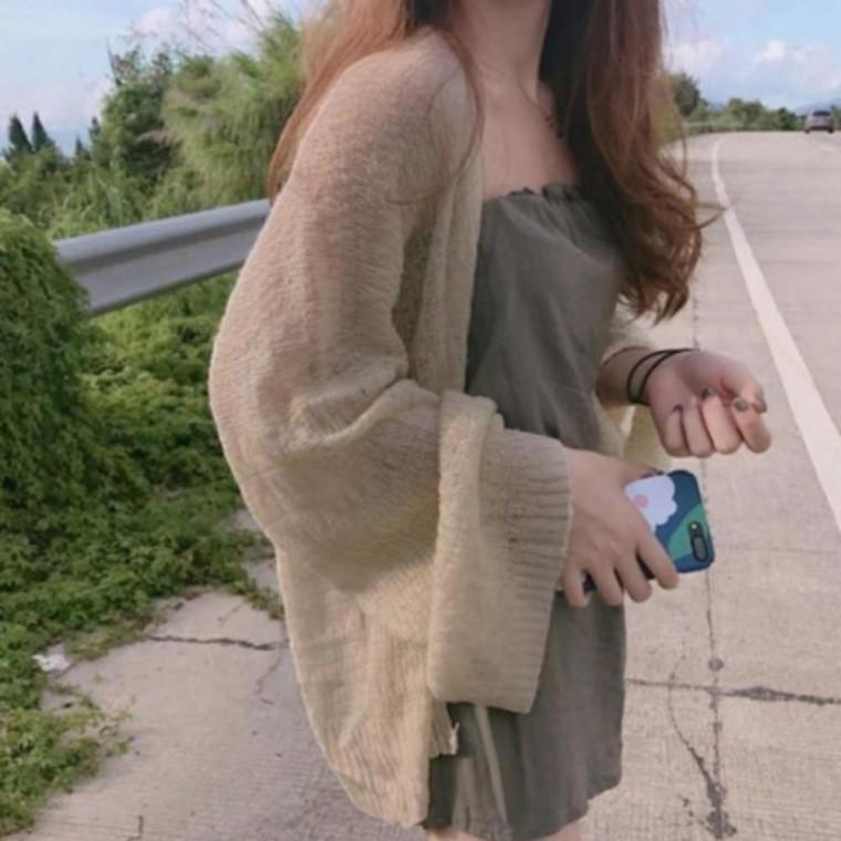 시스루 가디건 3컬러 니트 여성용 여름 가을 가벼운 아우터 세련된 레이어드 데일리룩