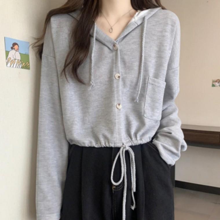 후드 가디건 여성 캐주얼 가을 니트 아우터 데일리 루즈핏 포근한 니트 점퍼 스타일 외투