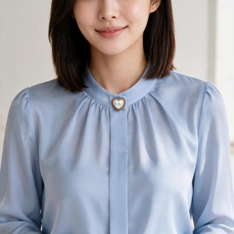여성 단추 가디건 하트 진주 포인트 아우터 가을 데일리룩 하객룩 등원룩