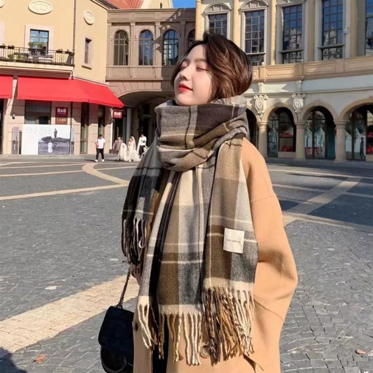 소프트 모조캐시미어스카프 양면스카프 플스카프 대형스카프 가을겨울목도리