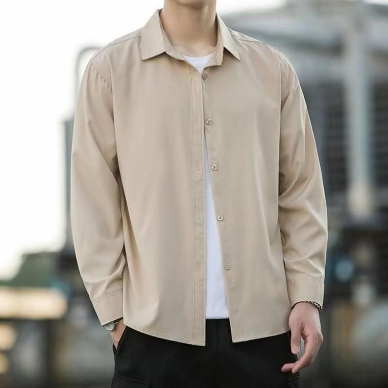 가을 남자 오버핏 긴팔 블랙 봄 셔츠 정장셔츠 남방 오버핏셔츠 블랙셔츠