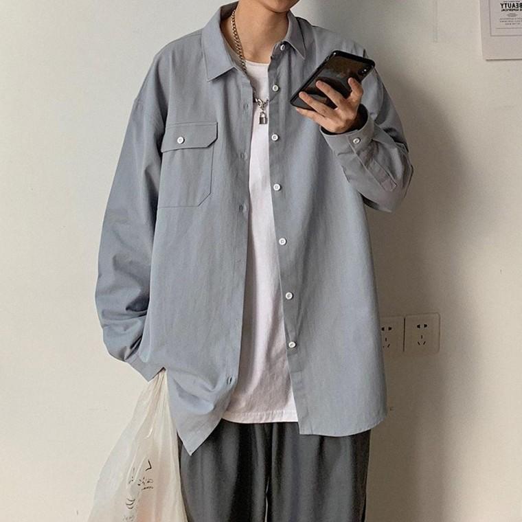 여자 남자 가을 원포켓 캐주얼 남방 봄 셔츠 오버핏 여자셔츠 오버핏셔츠