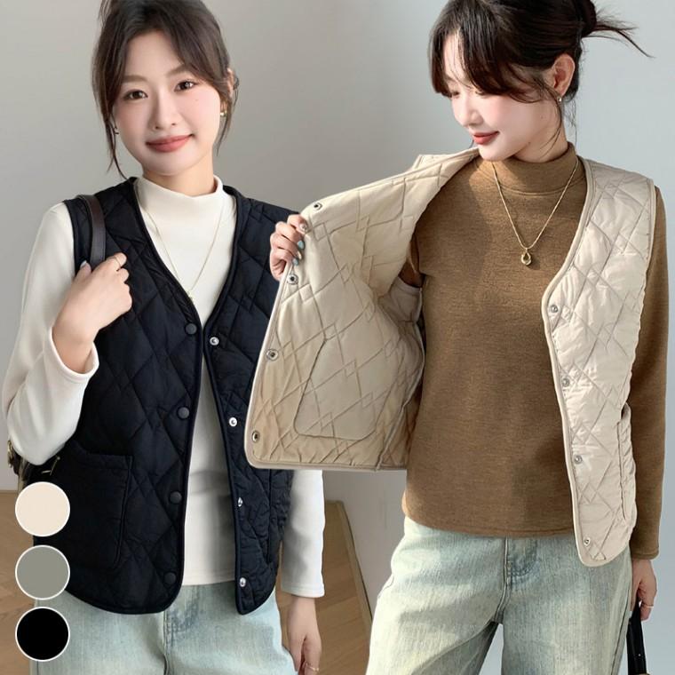 여성가을베스트 따뜻한 여성아우터조끼 얇은두께 경량 여성니트베스트