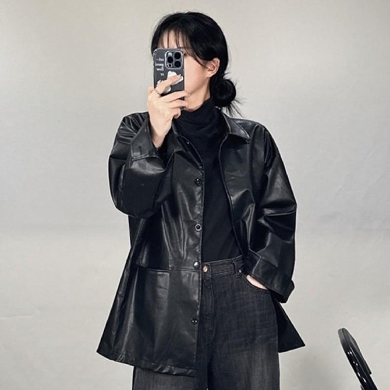 오버핏재킷 정장재킷 남방 가을재킷 아우터 빅사이즈 여자재킷 여성자켓 레자
