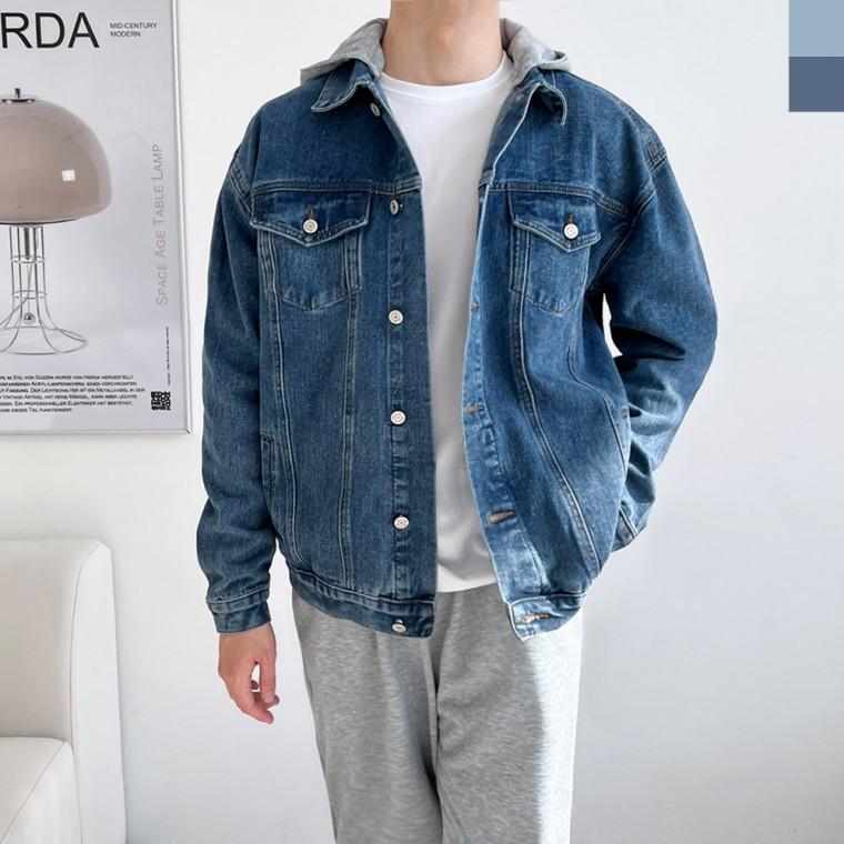 남자후드워싱청자켓 JMM 여성자켓 여자재킷 가을재킷 슬림핏재킷