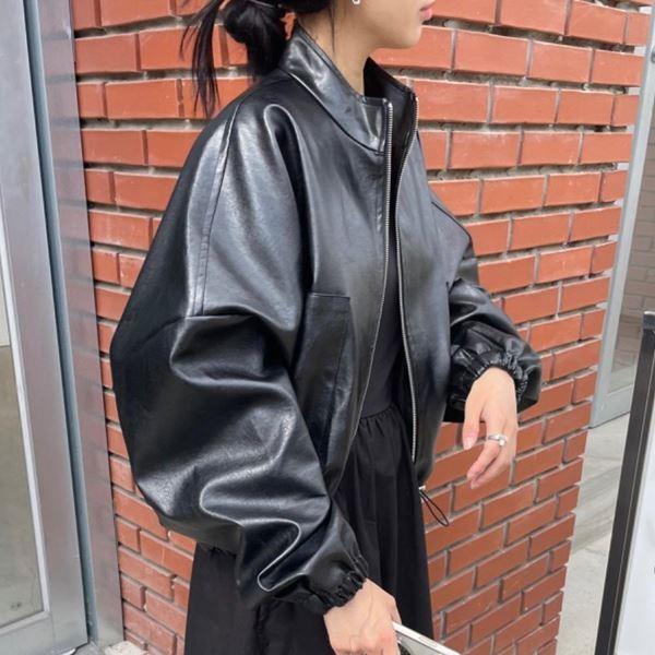 레더 깔끔 겨울 가을재킷 데일리재킷 라이더 오버핏 여성자켓 슬림핏재킷