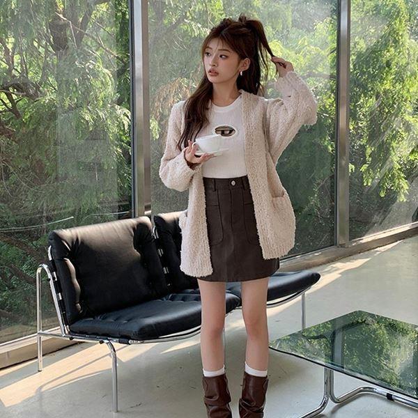 여자재킷 부클 여성아우터재킷 겨울 따뜻 가을재킷 겨울재킷 캐주얼재킷