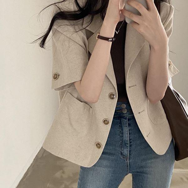 반팔 겨울재킷 캐주얼 데일리재킷 세미크롭 가을재킷 여름 오버핏재킷