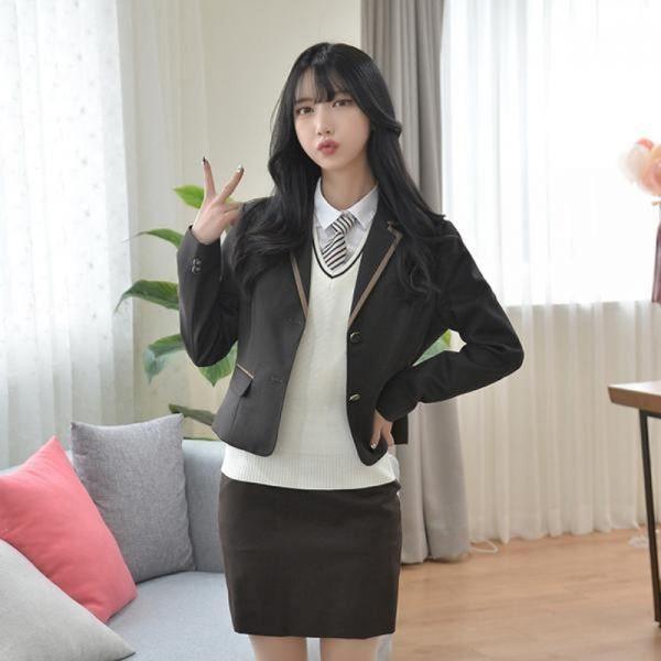 여자재킷 정장재킷 브라운 가을재킷 오버핏재킷 여성아우터재킷 데일리재킷