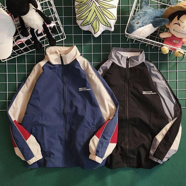 가을재킷 여성아우터재킷 데일리재킷 바람막이 오버핏재킷 라인 배색 여성자켓