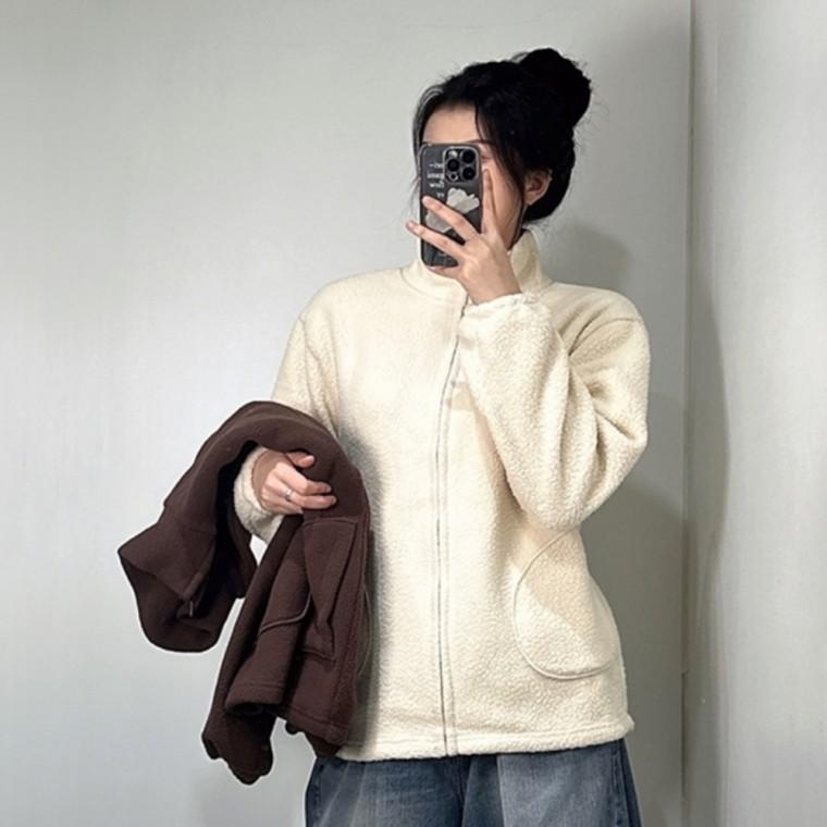 여자재킷 겨울재킷 여성 뽀글이 하이넥 캐주얼재킷 가을재킷 데일리재킷 겨울