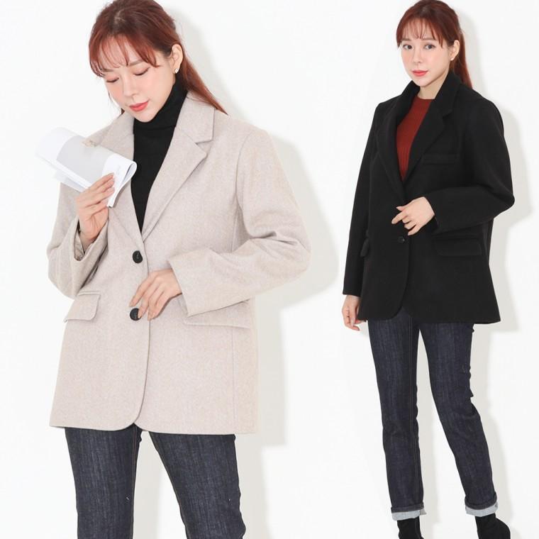 LD 캐주얼 겨울투톤오버핏 여자재킷 466 가을재킷 자켓 PM 핸드메이드