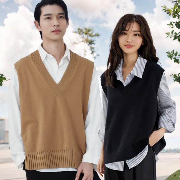 가을 남성캐주얼니트 니트 브이넥니트 조끼 정장 겨울니트 데일리니트 베스트