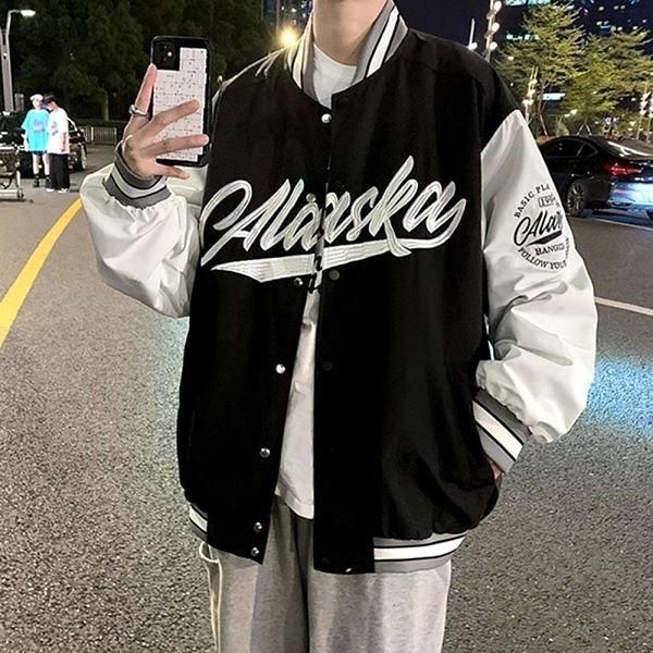 레터링 남성아우터 바시티자켓 간절기용아 디자인 기본재킷 가을 남성재킷