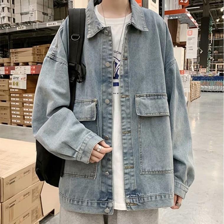 데님자켓 청자켓 루즈핏 봄가을 남성 간절기 아우터
