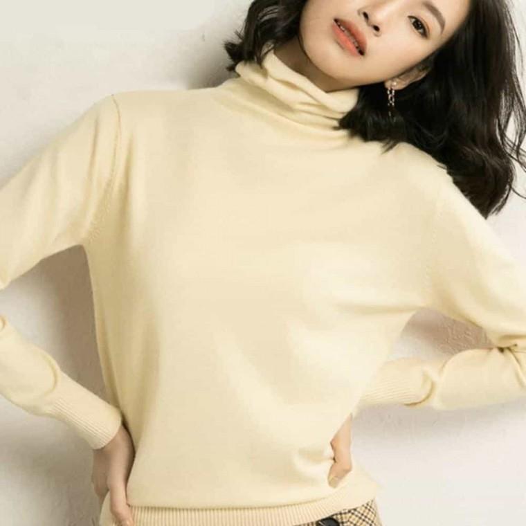 베이직 목 폴라티 목올라오는티 겨울목티셔츠 가을폴라티 여성겨울니트 겨울목폴라 니트목티 얇은목폴라 여